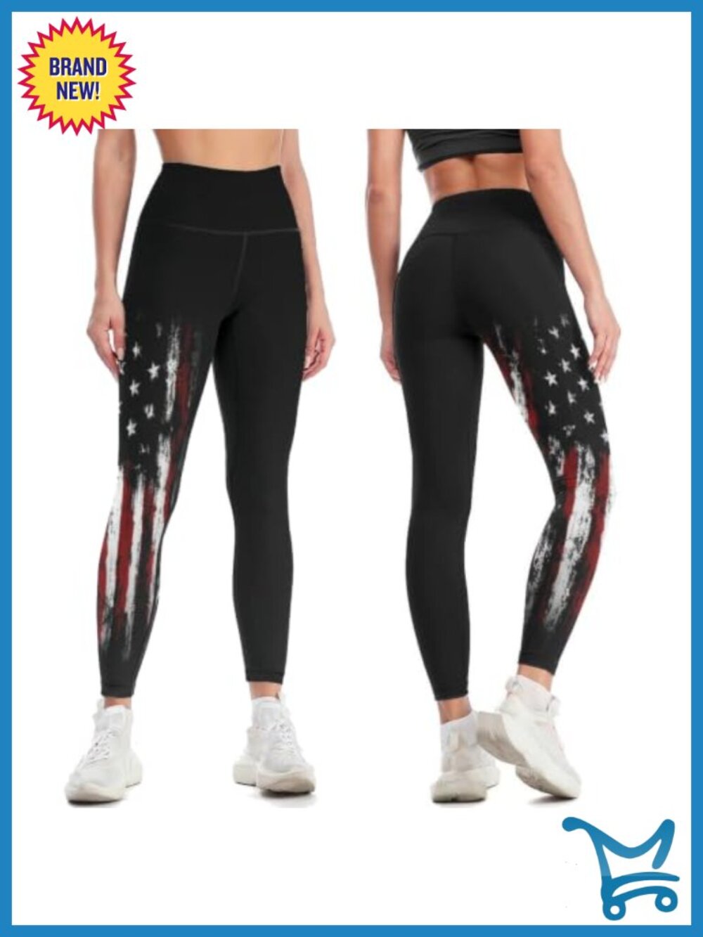 High Waisted Yoga Pants Tummy Control 4 Way Stretch Workout Leggings
